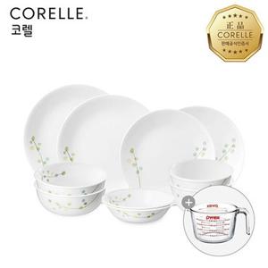 [계량컵 증정]코렐 그린딜라이트 한국형 2인 10P 데일리 세트