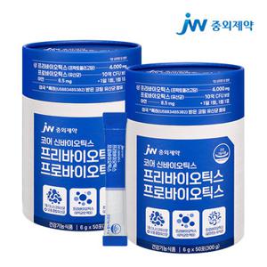 JW중외제약 코어 프리바이오틱스 프로바이오틱스 유산균 2통