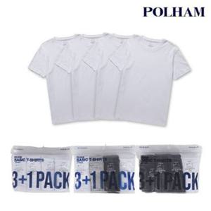 [백화점]폴햄 공용 3+1PACK 반팔 티셔츠 패키지 PHG5TR3100