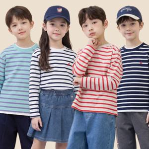 [10% OFF][빈폴키즈] 26SS [빈폴키즈] 스트라이프 긴소매 티셔츠
