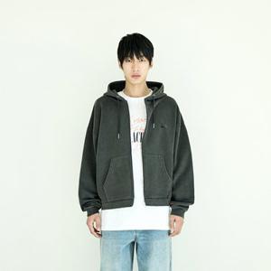 플루크 에센셜 피그먼트 크롭 후드 집업 FZT1038-Z / 2color