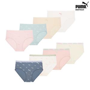 [푸마] 여아 주니어 무형광 면스판 팬티 8종 세트