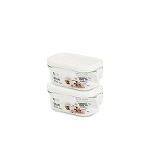 글라스락 클래식 화이트에디션 직사각 150ml 2개세트