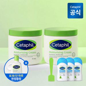 [대용량 로션 증정]세타필 모이스춰라이징 바디크림 453g 2개+바디워시 50ml 3개+스파츌라