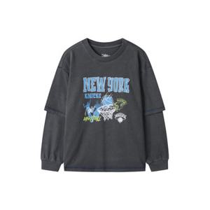 [백화점]NBA키즈 닉스 레이어드 긴팔티 K263TS050P-GR
