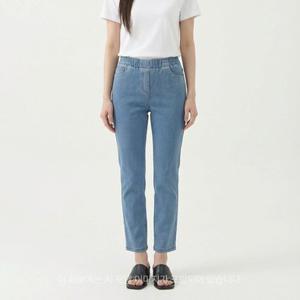 [지센] [택가 139,800원](2컬러)에센셜 저지 스판 풀밴드 슬림 데님팬츠 LCDPP471