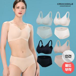[크로커다일] 인견 크레오라 스트랩 브라+팬티 8종 풀세트 CD069R_00