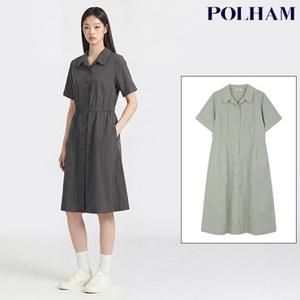 [백화점]폴햄  여 풀오픈 셔츠형 원피스(OOPH2220G2)