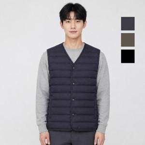 [뱅뱅] 공용 브이넥 경량 패딩조끼(NEY624)
