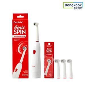 동국제약 덴트릭스 전동칫솔 소닉스핀+교체모3P