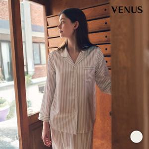 [비너스] 실크필 스트라이프 모던 여성 파자마(VPA4570W)[VPA4570W]