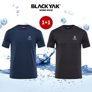 2개세트 블랙야크 티셔츠 반팔 라운드 남성 반팔티