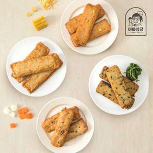 [아빠식당]밀가루 없는 어묵바 4종(야채/콘치즈/깻잎/오징어)골라담기