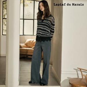 [TV상품]라삐아프 26FW 스트레이트핏 사이드라인 파이핑 데님 1종