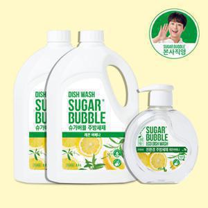 슈가버블 주방세제 레몬버베나 2.5L*2개+470ml (총 5.47L) 식물유래 세정성분, 젖병부터 과일까지