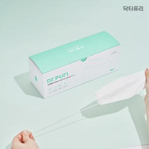 [닥터퓨리] KFAD 뽑아쓰는 비말차단 입체마스크 50매 번들형 대용량