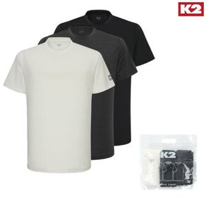 [백화점]K2 남여공용 라운드넥 여름 반팔티 3PACK 밸류 패키지 티셔츠