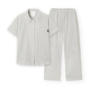 [백화점][오르시떼]여성 H036 시미베트 반소매+9부팬츠 파자마 세트 OR26MFBHH036