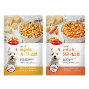 바우와우 치즈볼 200g 강아지간식