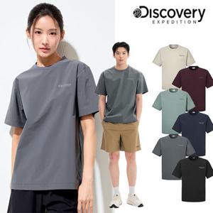 [백화점]디스커버리 25SS 이월/할인/공용/커플티/남성/여성/냉감소재/프레시벤트 우븐 반팔티셔츠 DXRS87053