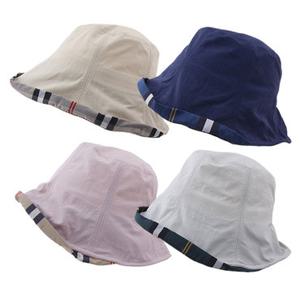체크 경량 밴딩 벙거지 4color 여성 엄마 봄 여름모자/OM-B31000
