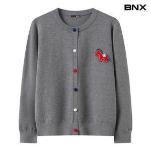 택가 59,000원 [BNX]홀스 패치 컬러 버튼 니트 가디건 (BY1CD001L0)