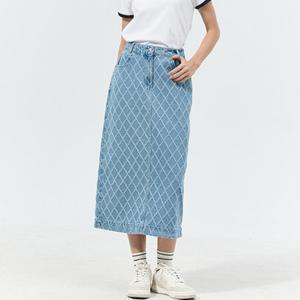 패턴데님스커트