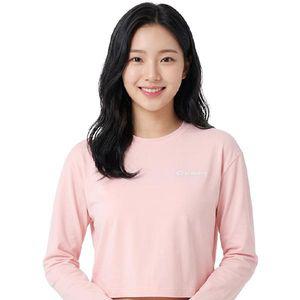 디스커버리 여성 그래픽 크롭 워터 긴팔티 DWSW7B043-PCL