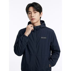 디스커버리 남성 경량 하이브리드 바람막이 DMWJ63043-BKS