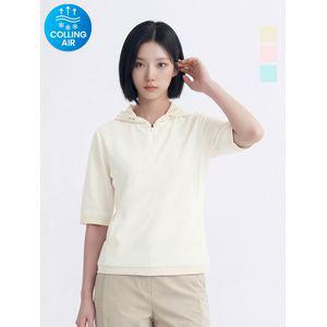 웨스트우드 여성 쿨링 우븐 배색 집티_WO2WCTS338