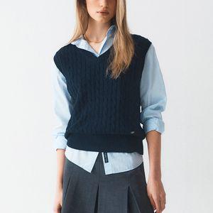 후아유 SURF BEAR CABLE VEST (WHKVE1231F-K)