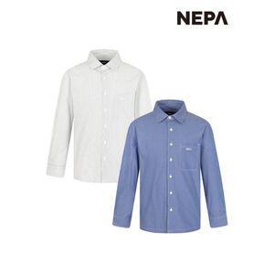 [Online Exclusive] 네파 남성 라이프 스트라이프 긴팔 셔츠(루즈핏) 7J11541