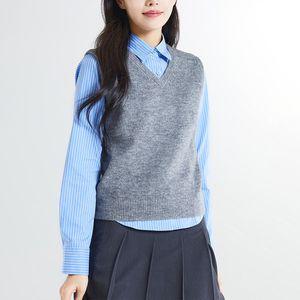 [스파오] [소프트얀] 헤어리 브이넥 베스트 (SPKVF12W12-O)