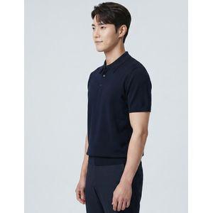 BY파크랜드 [오스틴리드]네이비 카라넥 데일리 니트-A6WN2310522A
