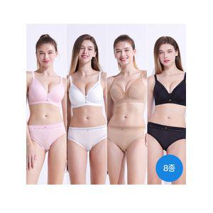[Wonderbra] 원더브라 와이어프리 브라팬티 8종세트 WB166_00