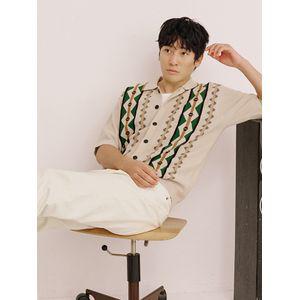 파렌하이트 [FAHRENHEIT] 에스닉 반팔 가디건 (FKUCD8337)