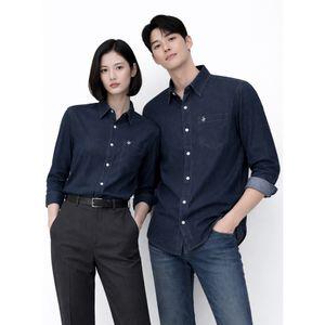 비버리힐스폴로클럽 남여 데님셔츠 진청 SH124