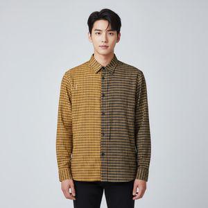 바쏘옴므 컬러블럭 셔츠(WSY1TT87A)