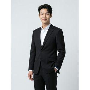 BY파크랜드 [by파크랜드]블랙 폴리 혼방 스트레치 수트-A5SS2310408A_A5PS2310374A