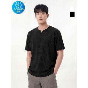 웨스트우드 남성 쿨링 에리변형 우븐 라운드티_WO2MCTR435