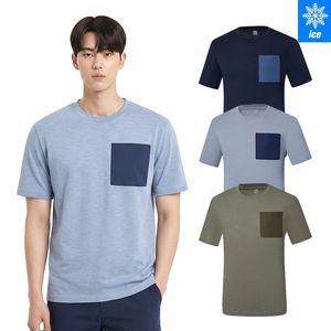 콜핑 남여공용 면소재 포켓 등산 냉감 반팔 라운드 티셔츠 KSC056ST5U