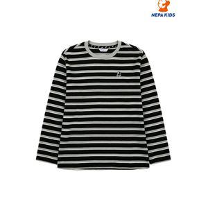 NEPA KIDS 네파키즈 공용 스트라이프 긴소매 티셔츠 KJE5311