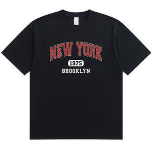 폴앤폴 NEW YORK1975 남여공용 16수 오버핏 통기성 반팔 티셔츠 2컬러