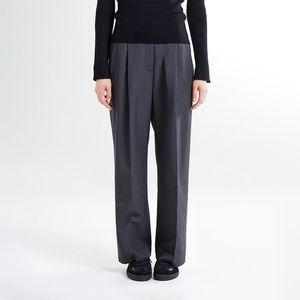 [스파오] [에센셜] 크롭 와이드 슬랙스 (-5CM) (SPTAE49W04-O)