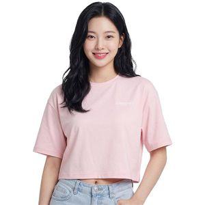 디스커버리 여성 백그래픽 크롭 워터 반팔티 DWSW76043-PCL