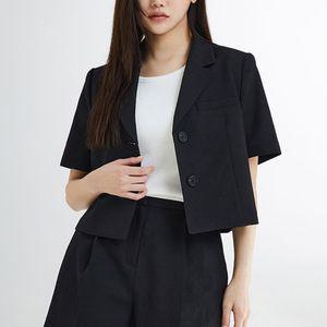 [스파오] [COOL] 크롭 반팔 자켓 (SPJKE25W06-O)