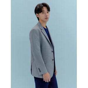 지센(남성) 체크 패턴 자켓 MCJKQ362_GR
