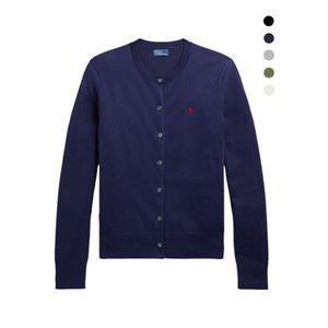 폴로 랄프로렌 여성 블렌드 코튼 라운드넥 가디건 (5 COLOR)