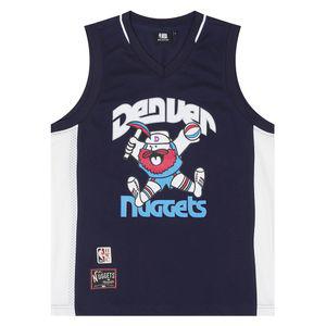NBA HWC DEN 사틴 농구저지 슬리브리스(N252TS857P)