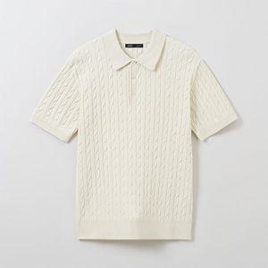 [스파오] [COOL] 카라넥 케이블 반팔니트 (SPKWE25C04 RE) (SPKWE37C04-O)